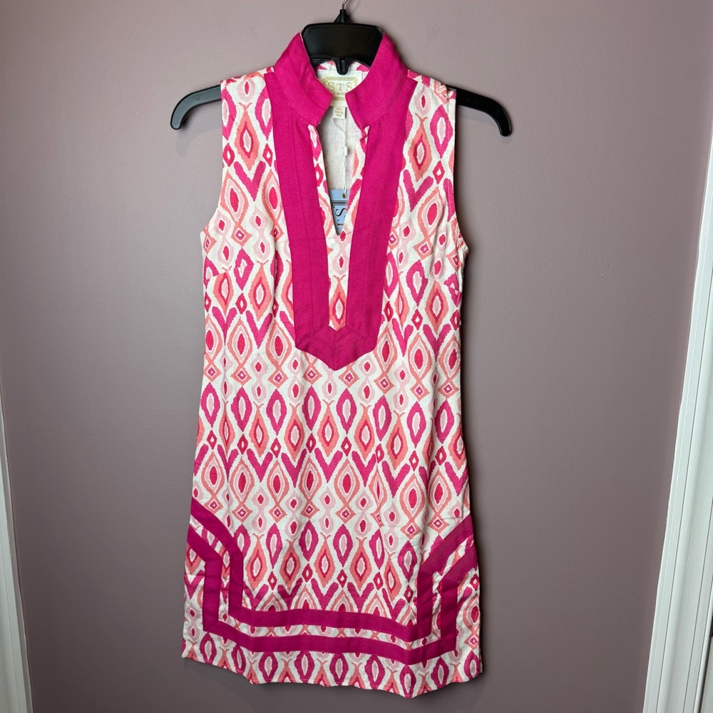 NWT STS Sail to Sable Pink Ikat Dress Classic Tunic - Picture 3 of 11